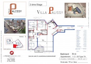 Plan de vente appartement T4 Limoges